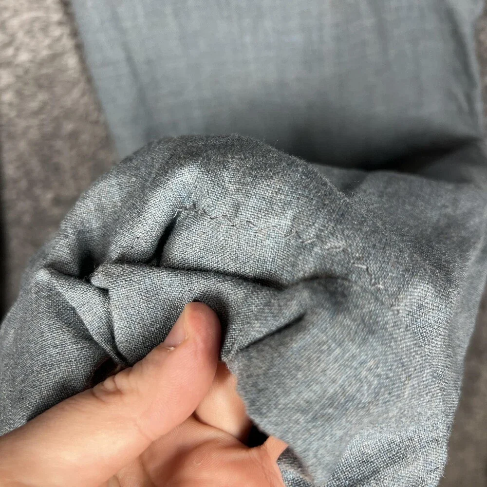 Pendleton Pants Mens 30x26 Gray Tweed Wool Dress Pants Pleated Cuffed Relaxed